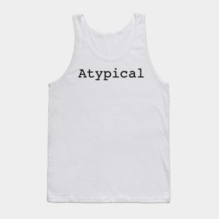 Atypical lettering Tank Top